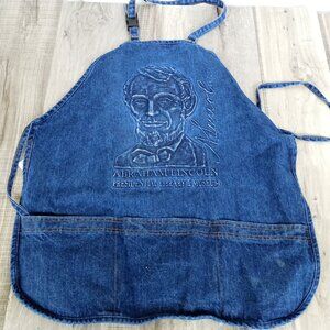 Denim Apron Cooking Grilling Abraham Lincoln Made in USA